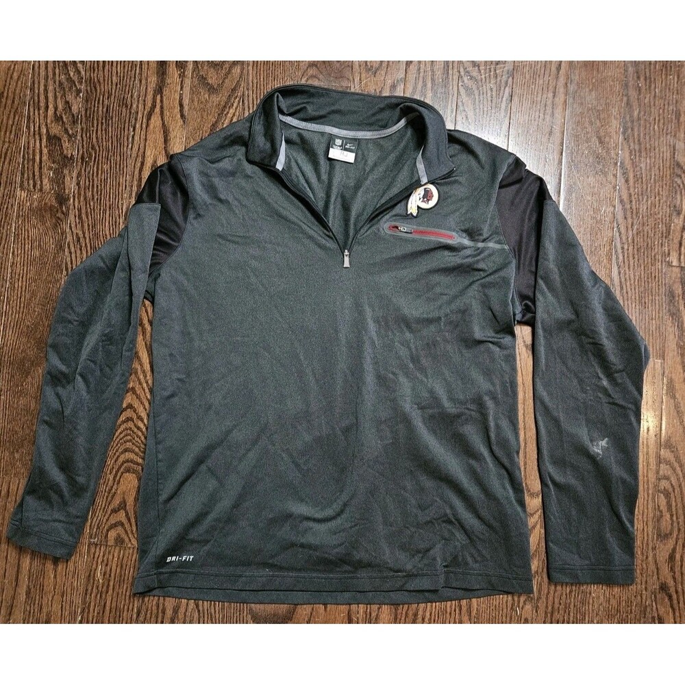 Washington Redskins NFL Nike Dri Fit OnField 1/4 Zip Pullover XL Randy Jordan